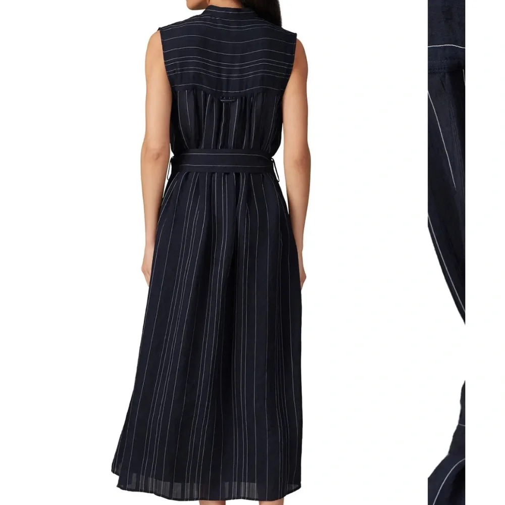 Vince drapey stripe shirtdress - Picture 2 of 12